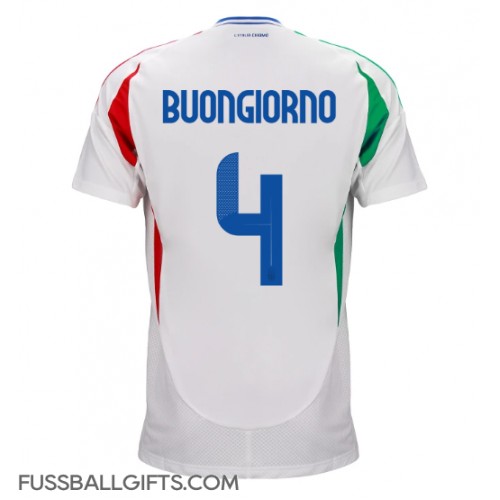 Italien Alessandro Buongiorno #4 Fußballbekleidung Auswärtstrikot EM 2024 Kurzarm